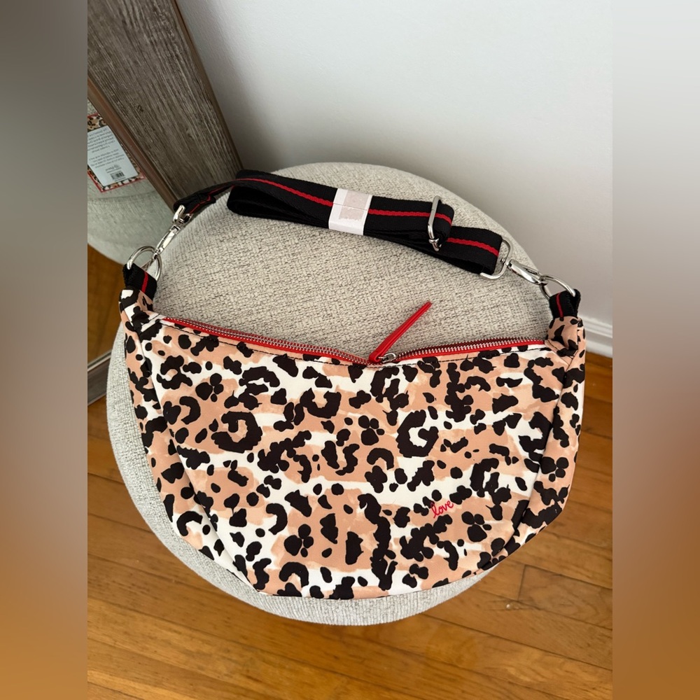 Brighton Leopard Print Crossbody Swing Bag NWT - Picture 5 of 7